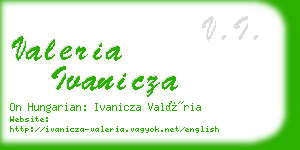 valeria ivanicza business card